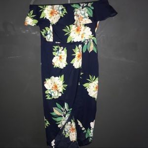 Off the shoulder Flower Dress